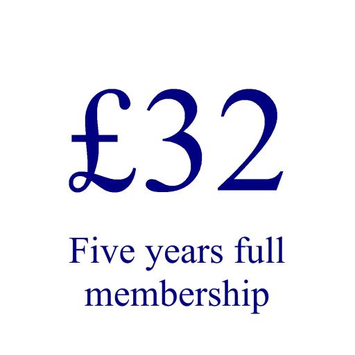 Five years full membership (save £3!)