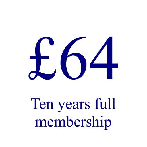 Ten years full membership (save £6!)